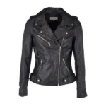 Black Motorcycle Jacket For Women's Collection