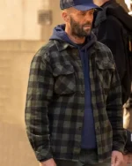 Jason Statham Adam Clay The Beekeeper Plaid Jacket