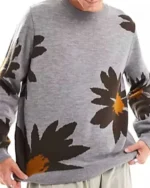 Benjamin Norris Grey Floral Jumper