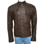 Ajax Brown Leather Jacket