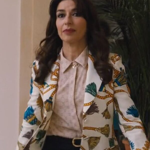 The White Lotus S02 Valentina Printed Blazer