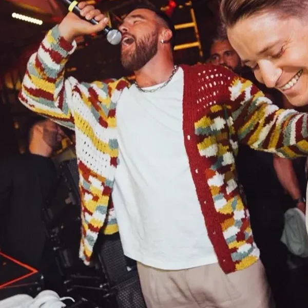 Travis Kelce Multicolor Cardigan