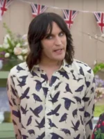 Bake Off Noel Fielding Raven Printed Shirt