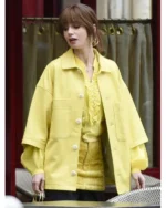 Emily In Paris S04 Lily Collins Yellow Jacket