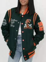 Florida A&M University 1887 Green Wool Varsity Jacket