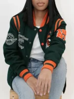 Florida A&M University 1887 Green Wool Varsity Jacket