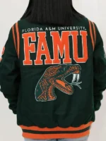 Florida A&M University 1887 Green Wool Varsity Jacket