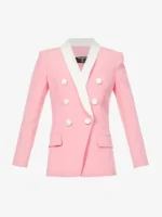 Bel-Air Coco Jones Pink Double Breasted Blazer