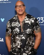 Moana 2 D23 Event Dwayne Johnson Floral Shirt