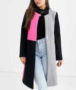 Emily Cooper Emily In Paris Lily Collins Color Block Coat