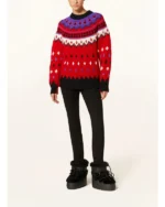 Emily Cooper Emily In Paris S04 Lily Collins Red Knitted Sweater