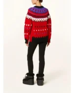 Emily Cooper Emily In Paris S04 Lily Collins Red Knitted Sweater