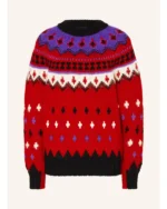 Emily Cooper Emily In Paris S04 Lily Collins Red Knitted Sweater