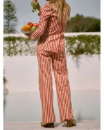 Emily Cooper TV-Series Emily In Paris S04 Lily Collins Red & White Striped Blazer