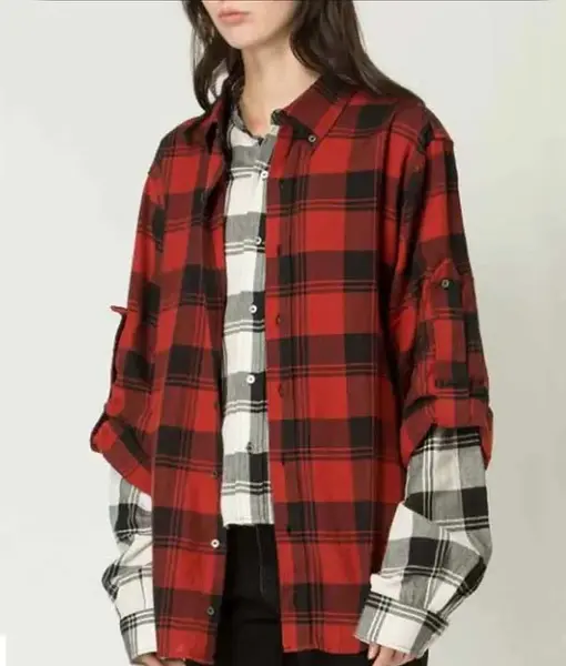 Emily In Paris Emily Cooper Red Plaid Shirt