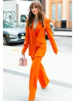 Emily Cooper Emily In Paris Season 03 Lily Collins Orange Suit