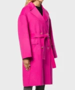 Lily Collins Emily in Paris Emily Pink Trench Coat