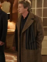 Oliver Putnam Only Murders In the Building S02 Martin Short Long Plaid Coat