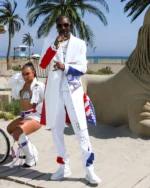 The Olympics Paris 2024 Snoop Dogg White Suit