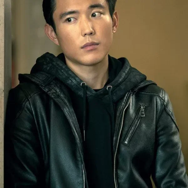 Justin H.Min The Umbrella Academy Ben Hargreeves Leather Jacket