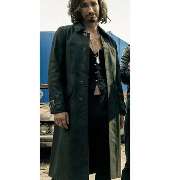 Robert Sheehan The Umbrella Academy S02 Klaus Hargreeves Leather Coat