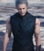 Video Game Blue and Black DMC5 Vergil Vest