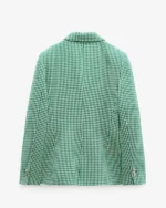 Emily In Paris Season 2 Lily Collins Green Check Blazer