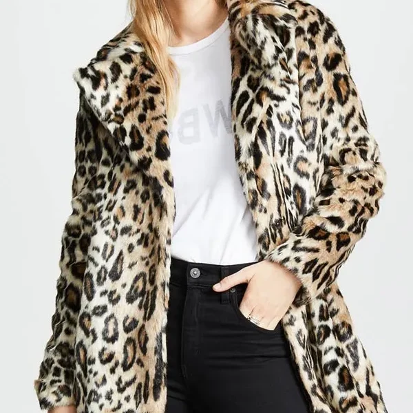 Yellowstone S02 Beth Dutton Cheetah Print Coat