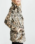 Yellowstone S02 Beth Dutton Cheetah Print Coat