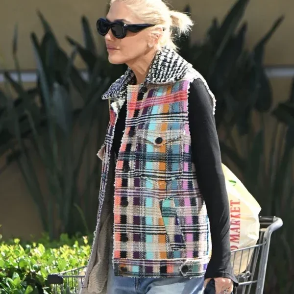 Gwen Stefani Checkered Vest