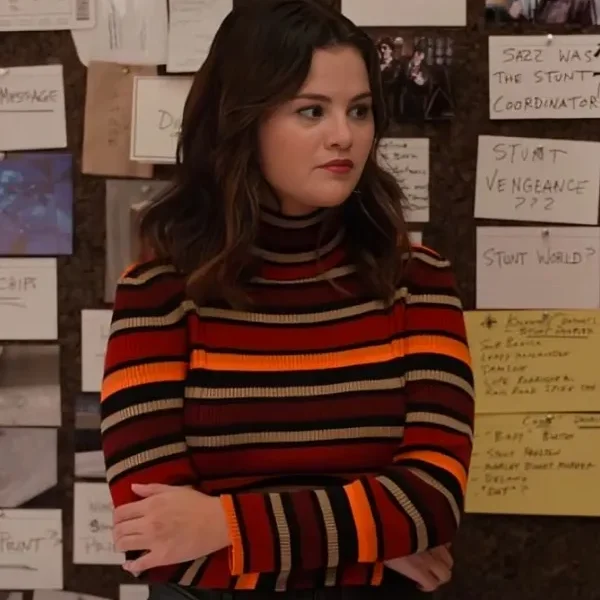 Selena Gomez Striped Sweater