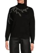 The Voice S26 Reba McEntire Black Embellished Sweater